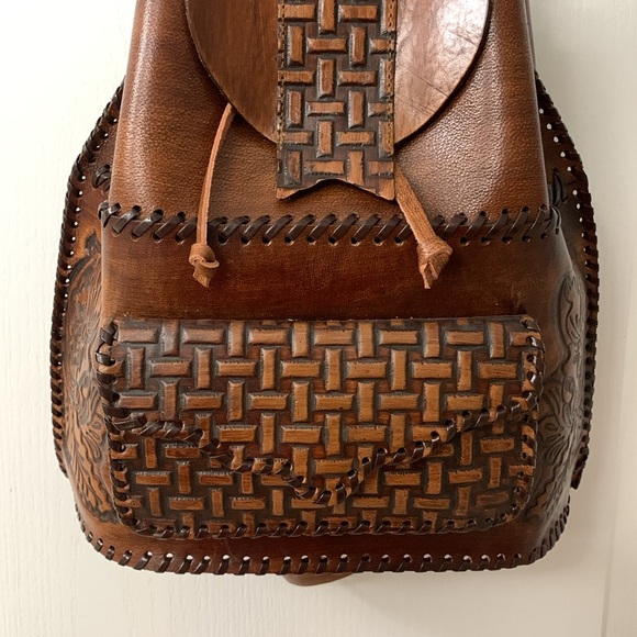 Handmade Genuine Leather Backpack - Picture 12 of 17
